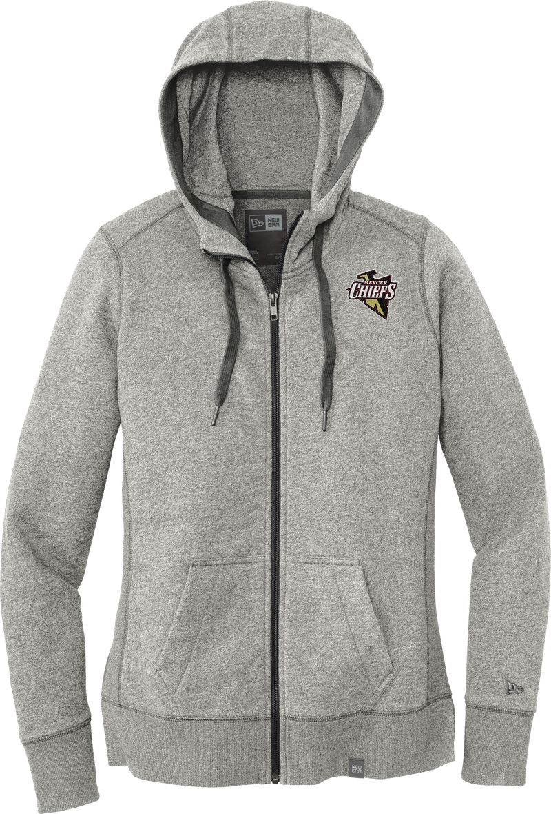 Mercer Chiefs New Era Ladies French Terry Full-Zip Hoodie