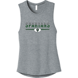 Lansing Spartans Womens Jersey Muscle Tan