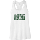 Lansing Spartans Womens Jersey Racerback Tank