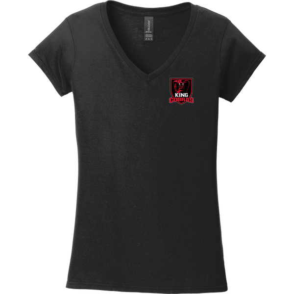 King Cobras Softstyle Ladies Fit V-Neck T-Shirt