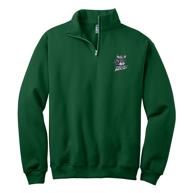 Hard Edge Hockey NuBlend 1/4-Zip Cadet Collar Sweatshirt