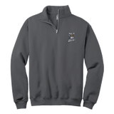 Hard Edge Hockey NuBlend 1/4-Zip Cadet Collar Sweatshirt