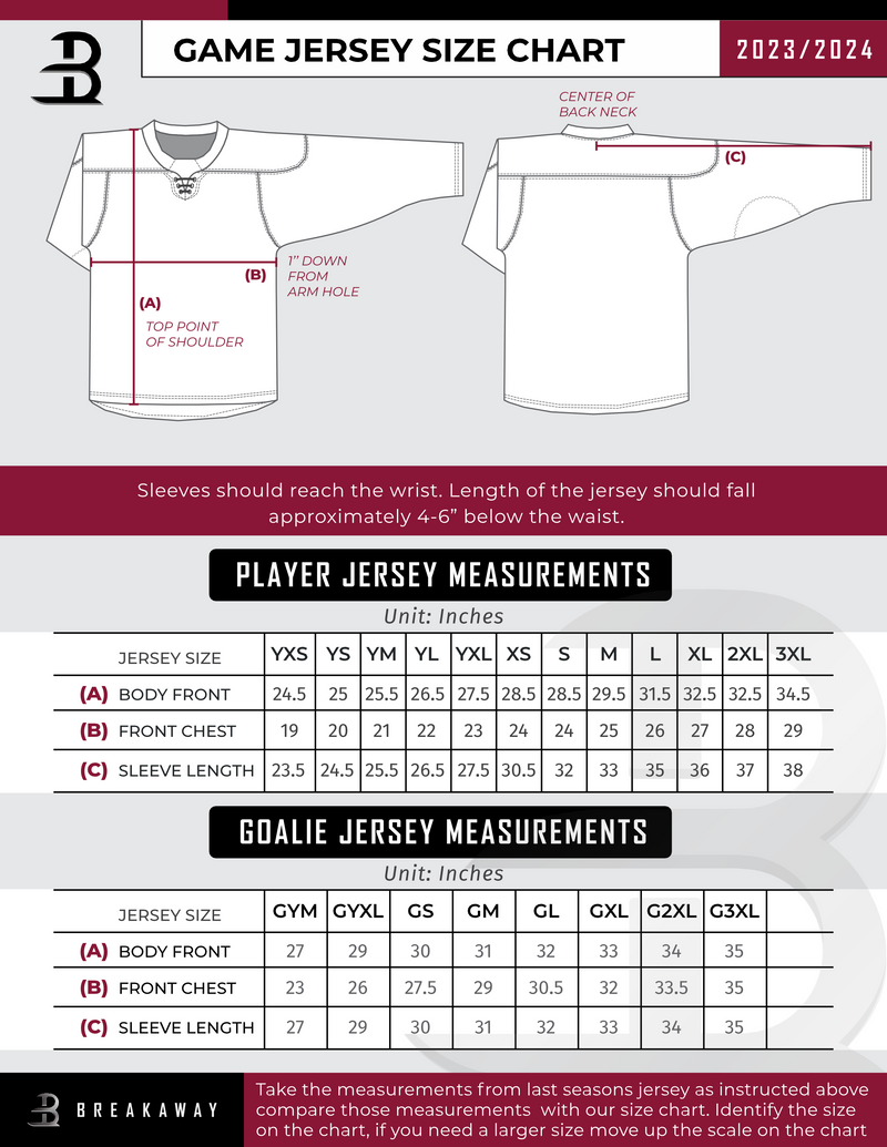 NJ Titans Tier 2 Youth Goalie Sublimated Jersey