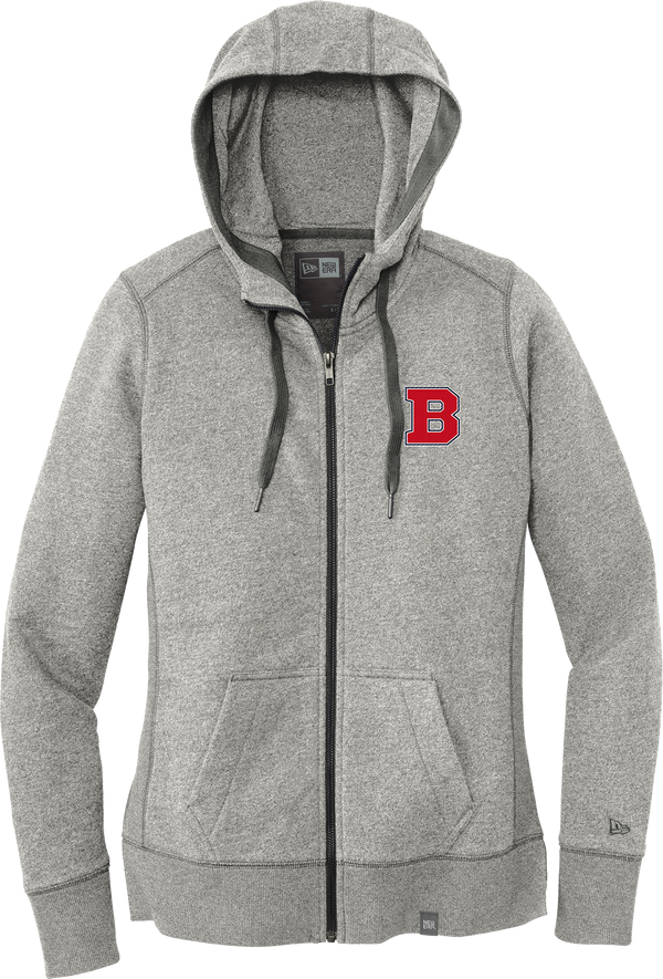 CT Bobcats New Era Ladies French Terry Full-Zip Hoodie