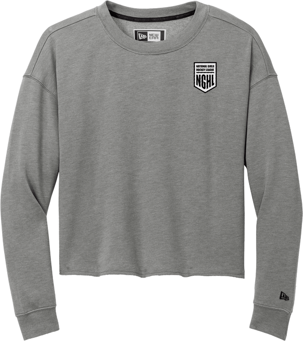 NGHL New Era Ladies Tri-Blend Fleece Crop Crew