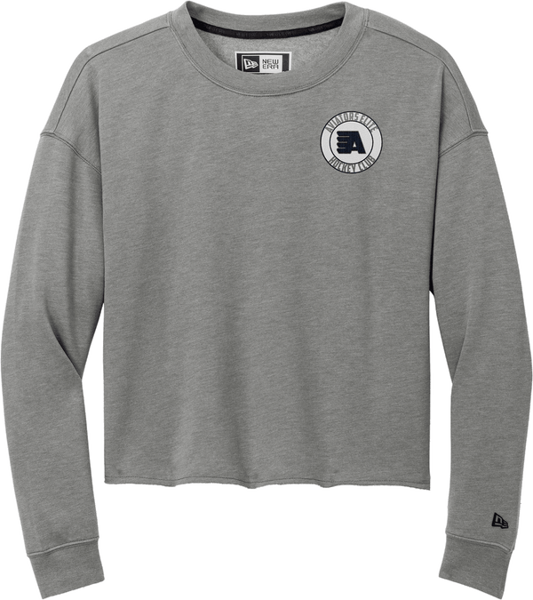 Aspen Aviators New Era Ladies Tri-Blend Fleece Crop Crew