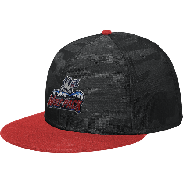 Hartford Jr. Wolfpack New Era Camo Flat Bill Snapback Cap