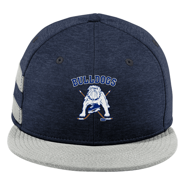 Chicago Bulldogs New Era Shadow Heather Striped Flat Bill Snapback Cap