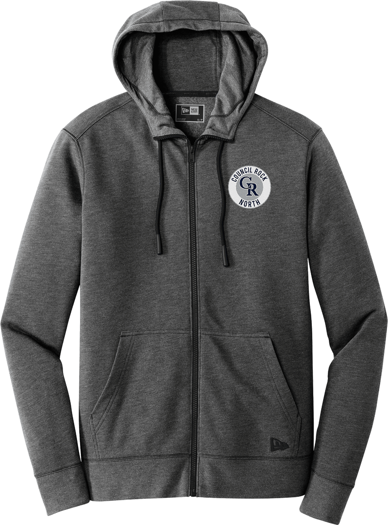 Council Rock North New Era Tri-Blend Fleece Full-Zip Hoodie