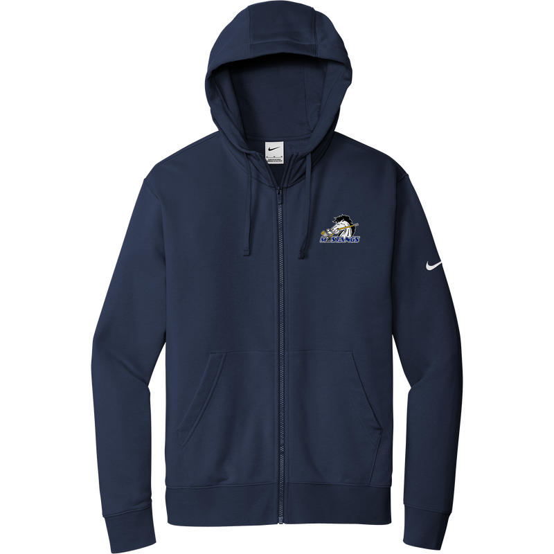 Mid-State Mustangs Nike Club Fleece Sleeve Swoosh Full-Zip Hoodie