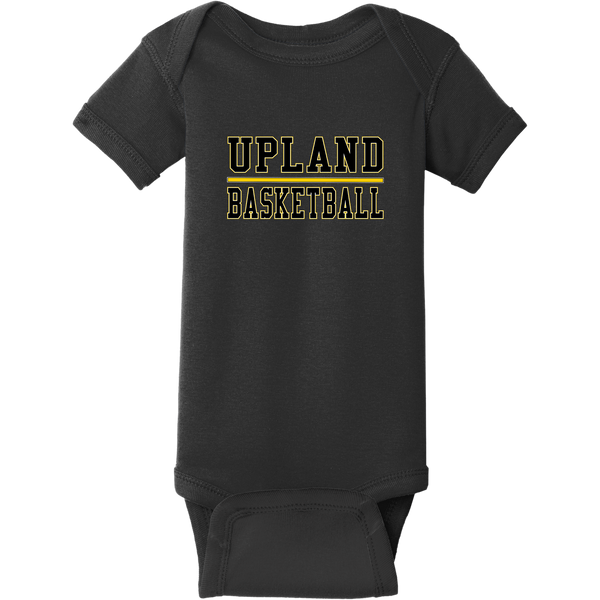 Upland Basketball Infant Short Sleeve Baby Rib Bodysuit