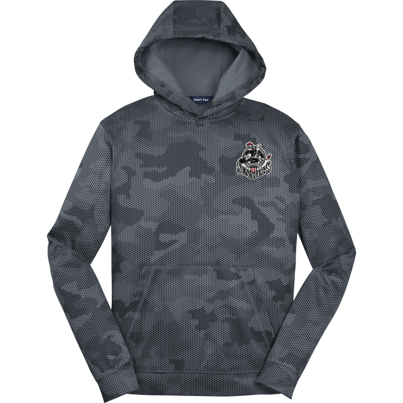 Grundy Senators Youth Sport-Wick CamoHex Fleece Hooded Pullover