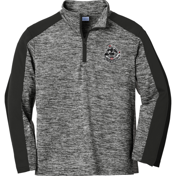 Grundy Senators Youth PosiCharge  Electric Heather Colorblock 1/4-Zip Pullover