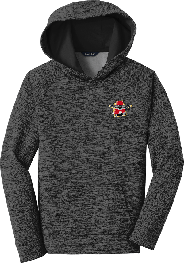 NY Aviators Youth PosiCharge Electric Heather Fleece Hooded Pullover