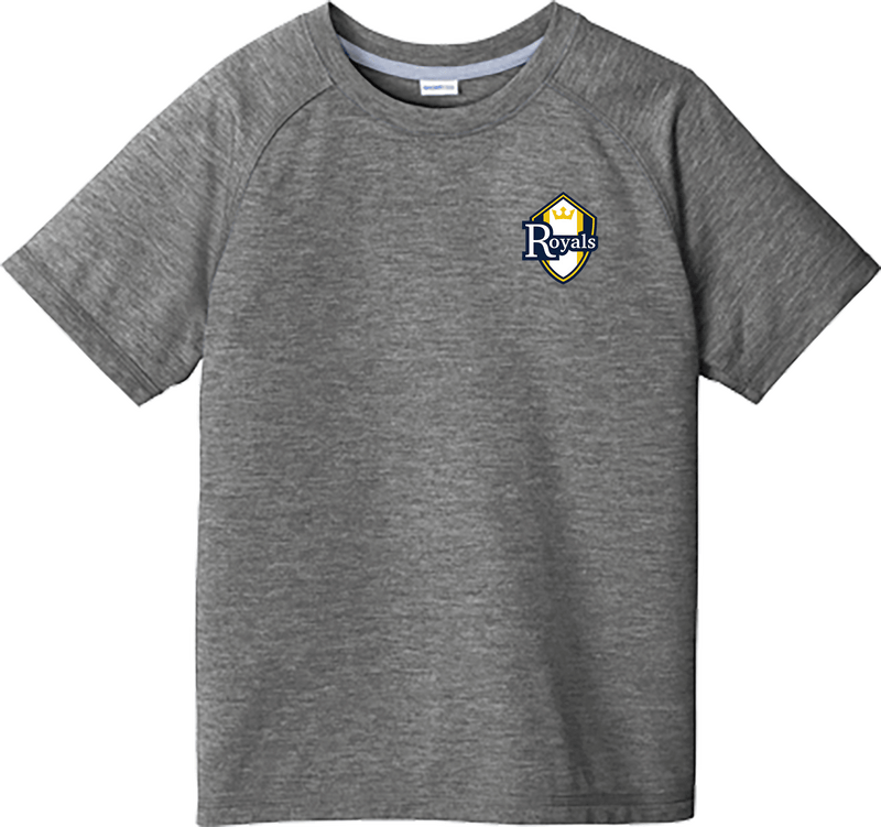 Royals Hockey Club Youth PosiCharge  Tri-Blend Wicking Raglan Tee