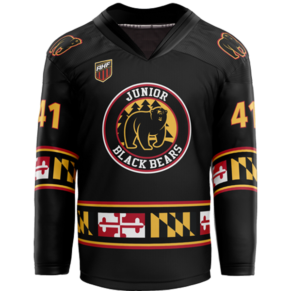 MD Jr Black Bears Youth Goalie Sublimated Jersey